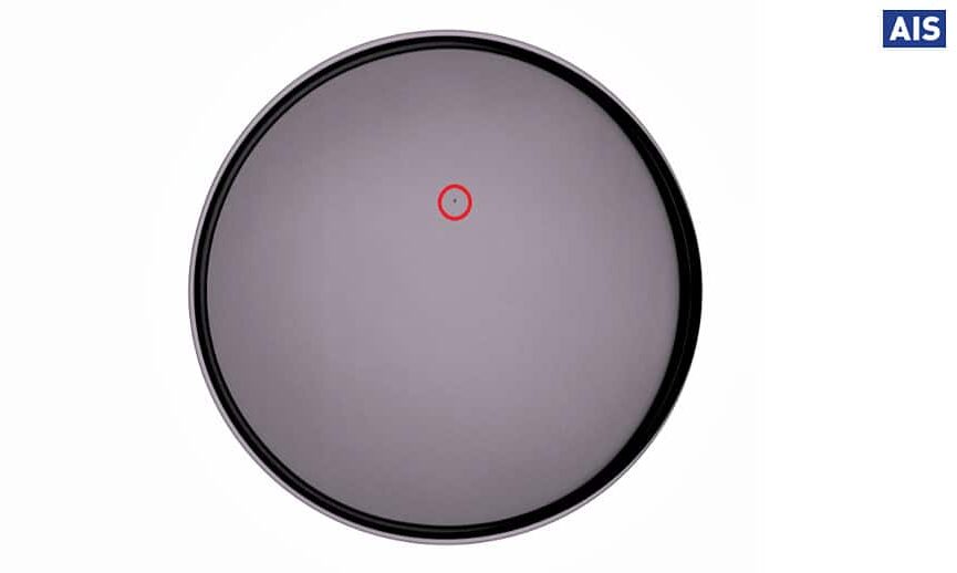 X-ray showing contaminant in pharmaceutical cream